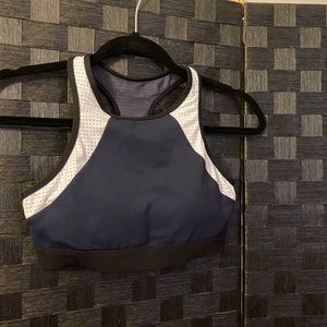 Navy sports bra